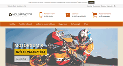 Desktop Screenshot of molnarmotor.hu